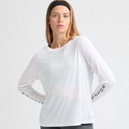 Röhnisch Team Logo Long Sleeve, White Team Logo Långärmad Vit