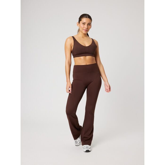 Borg Flare Tights Brun