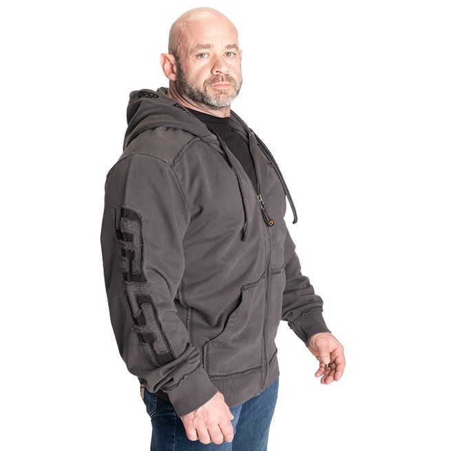 Pro Gym Hoodie Acid Wash Grå