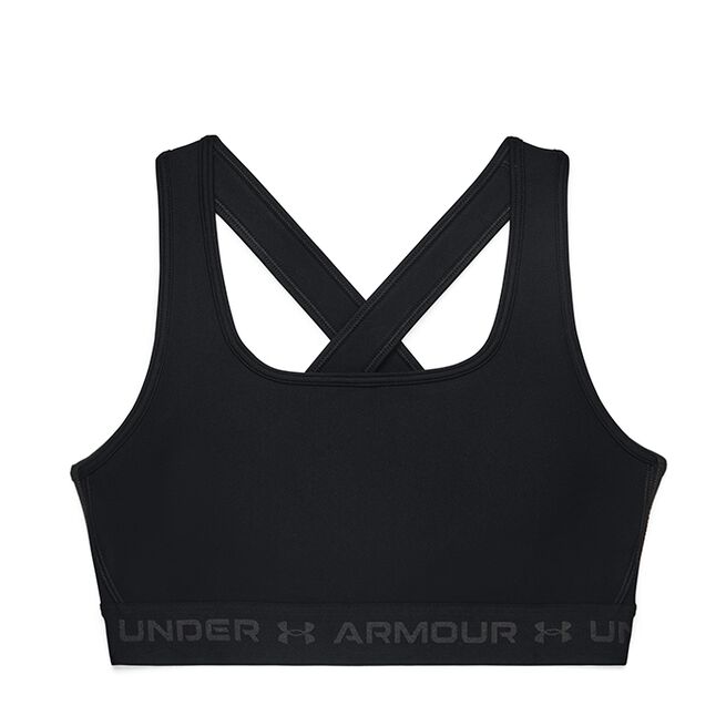 UA Crossback Mid Bra, Black