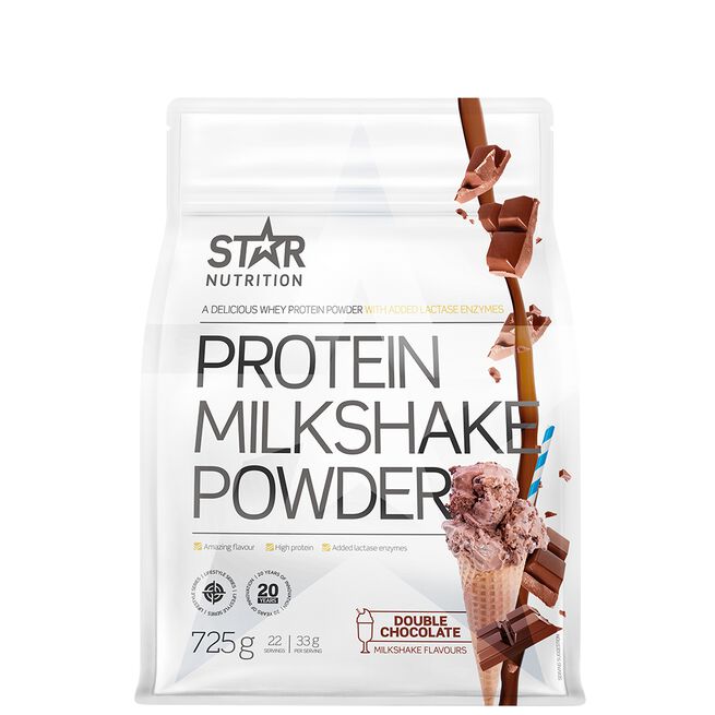 Protein Milkshake Powder, 725 g Double Chocolate
