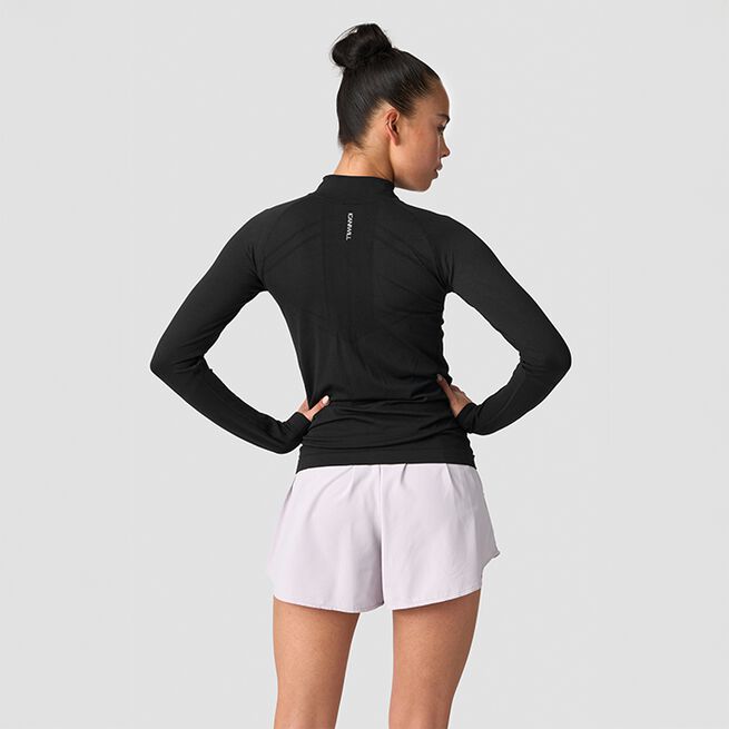 Define Långärmad 1/4 Zip Svart