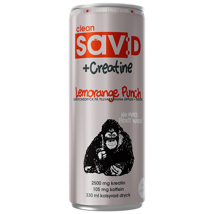 12 x Clean sav:D + Creatine 330 ml Lemorange Punch
