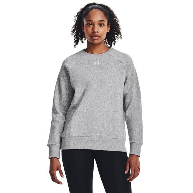 UA Rival Fleece Crew Pitch Gray