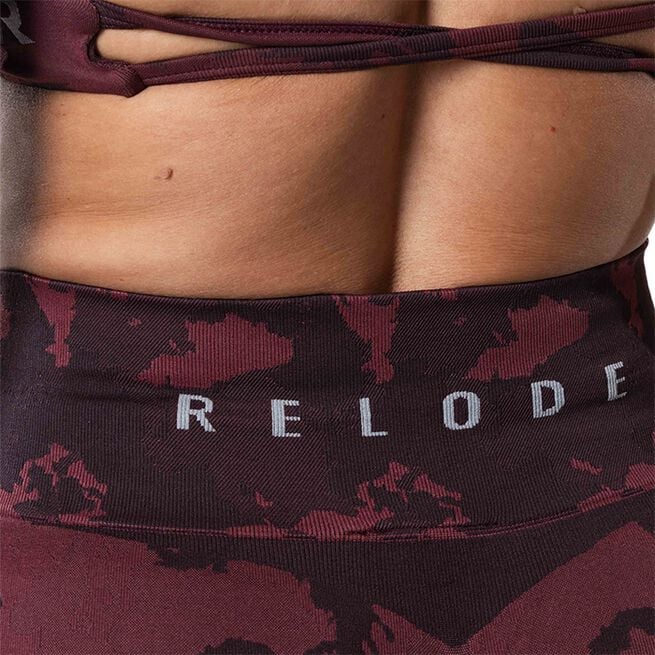 Prime Scrunch Camo Träningstights Röd