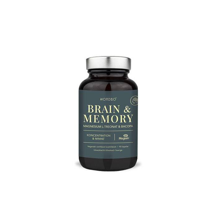 Brain &amp; Memory Magnesium 90 kapslar