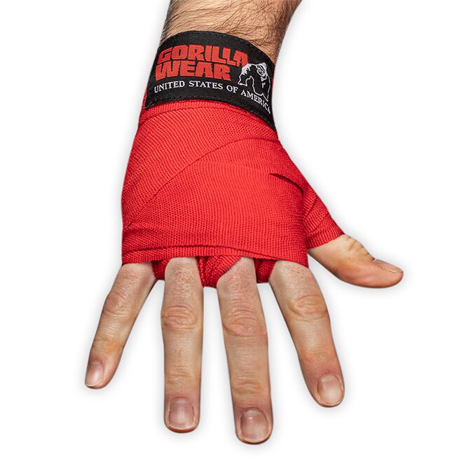 Boxing Hand Wraps, Red, 3 m 