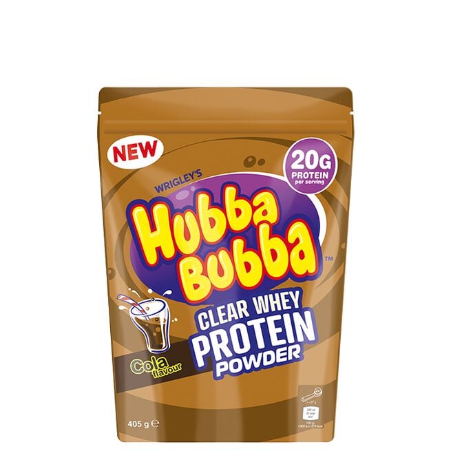 Hubba Bubba Clear Whey Vassleprotein 405 g Cola