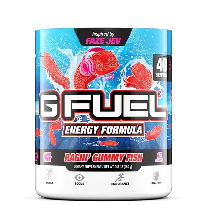 G Fuel Energy Formula Energidryck pulver 40 portioner Ragin Gummy Fish
