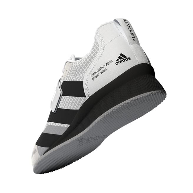 Adipower Weightlifting 3 Skor Vit/Svart/Grå