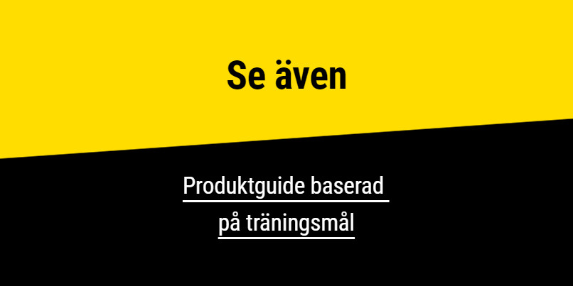 Produktguide baserad på träningsmål