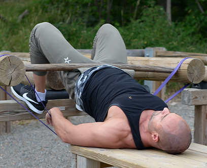 Hip-thrust med gummiband Hip-thrust med gummiband