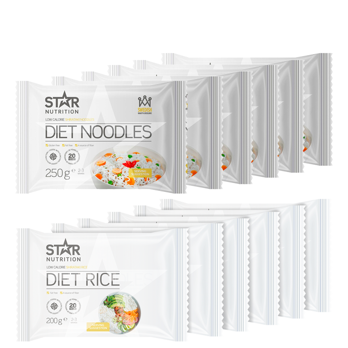 Läs mer om 6 x Diet Rice 200 g, 6 x Diet Noodles 250 g, BIG BUY