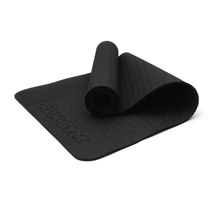 Iron Gym Exercise Yoga Mat with Carry Strap,4mm