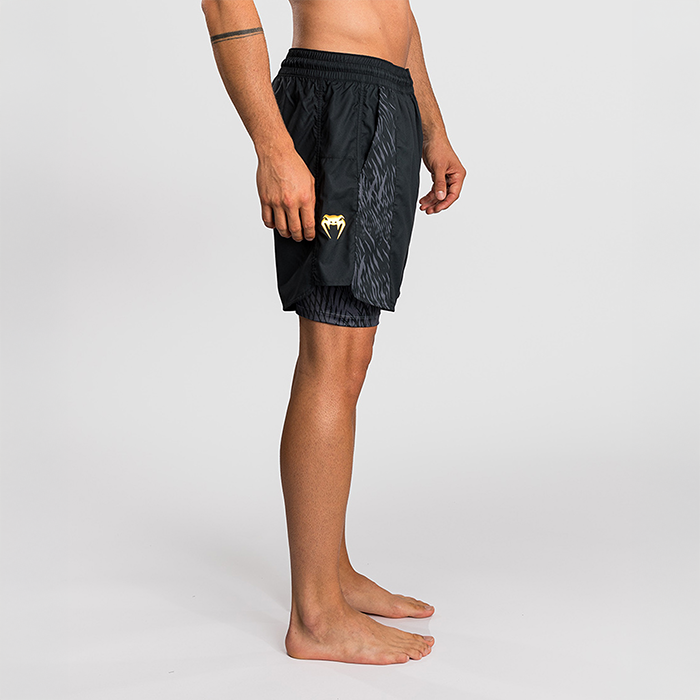 Venum X Chimaev Wild Borz Tr&auml;ningsshorts Svart Gr&aring;