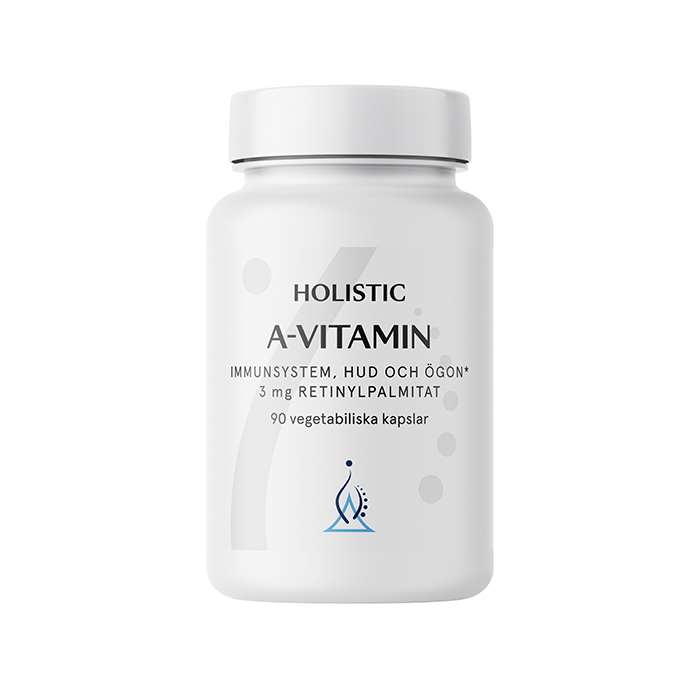 Holistic A-vitamin - 3 mg retinylpalmitat 90 kapslar