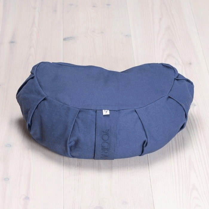 Meditation Cushion Crescent Blueberry Blue