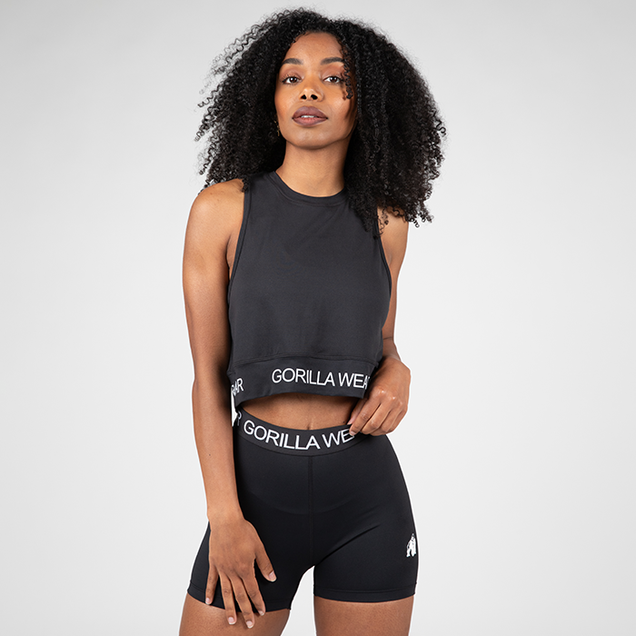 Gorilla Wear Colby Cropped Tank Top Black