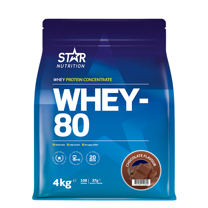 Whey-80 Vassleprotein 4 kg