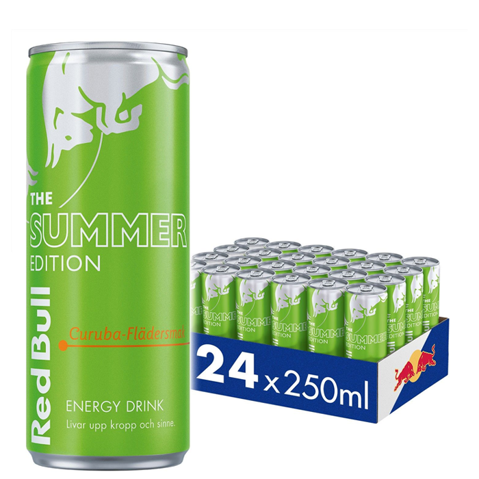 24 x Red Bull Energidryck 250 ml Curuba Summer Edition