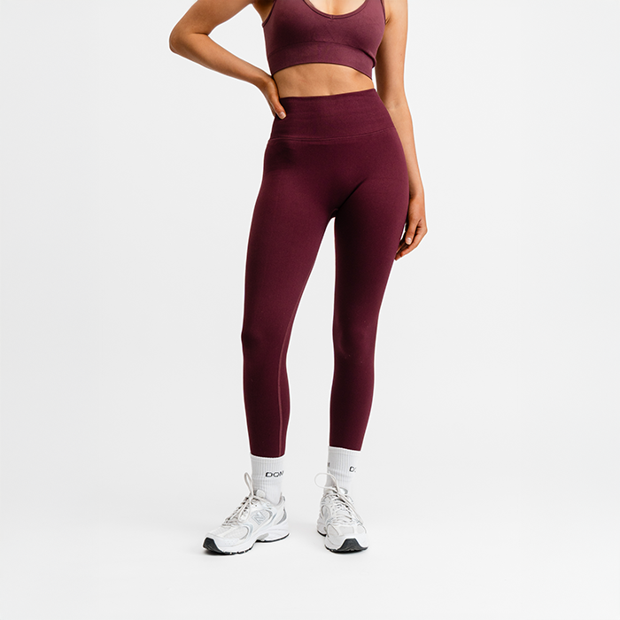 Träningstights Rödbrun