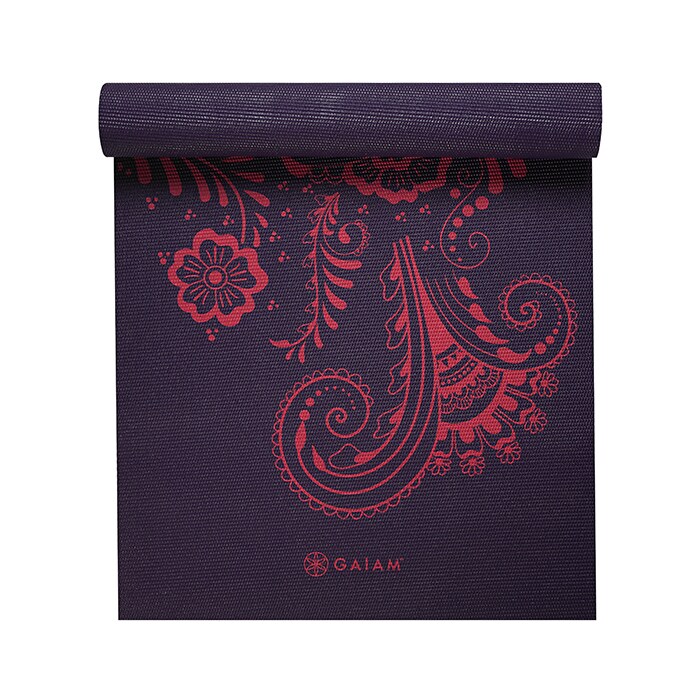 Gaiam Aubergine Swirl Yoga Mat 6mm