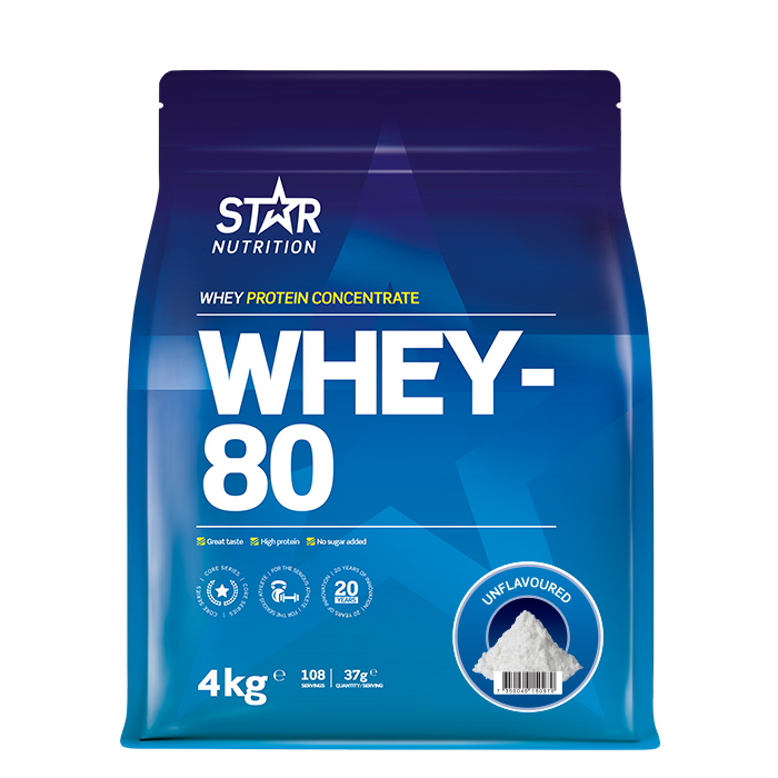 Läs mer om Whey-80 Vassleprotein 4 kg