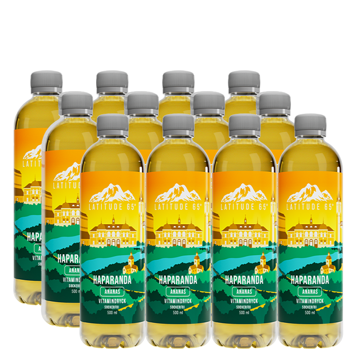 12 x Latitude 65, Vitaminvatten, 500 ml 12599