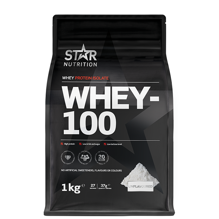 Läs mer om Whey-100 Vassleprotein 1 kg