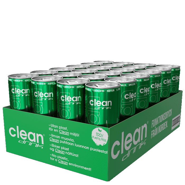 24 x Clean Drink, 330 ml, Äpple/Päron