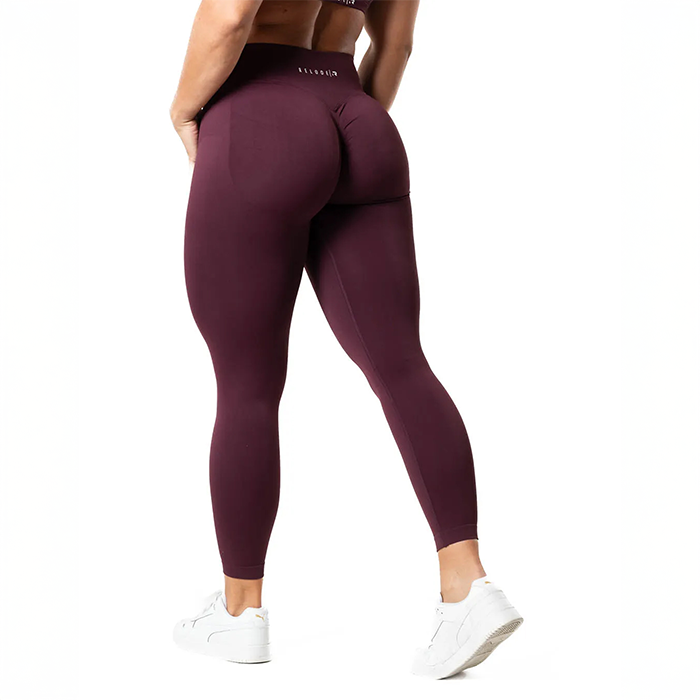 Aura Seamless Scrunch Tights R&ouml;d