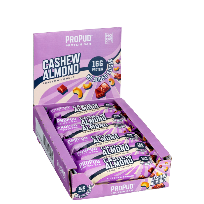 Läs mer om 12 x ProPud Protein Bar, 55 g, Cashew Almond