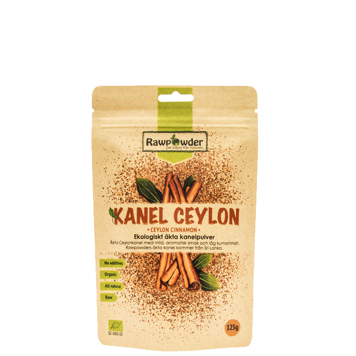 Läs mer om Kanel Ceylon, Äkta Kanelpulver Eko, 125 g