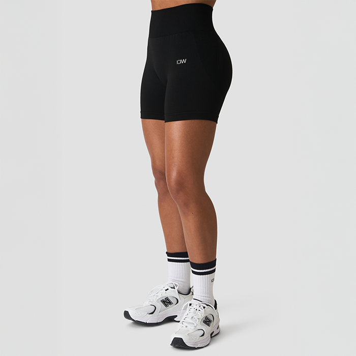 Sculpt Midi Shorts Svart