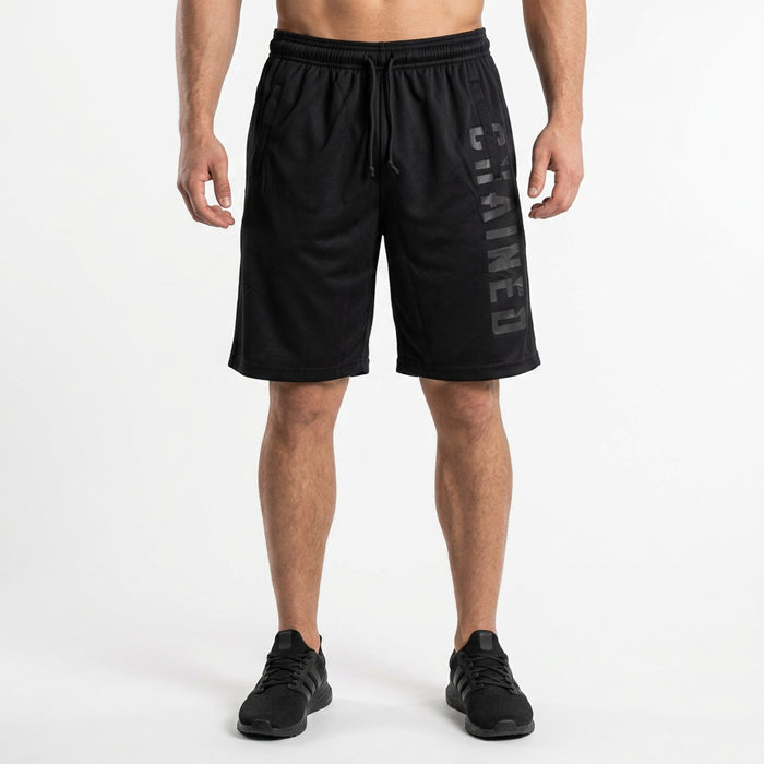 Chained Mesh Shorts Svart