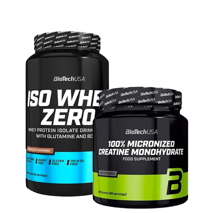 Iso Whey Zero Lactose Free 908 g + 100% Creatine Monohydrate 300 g