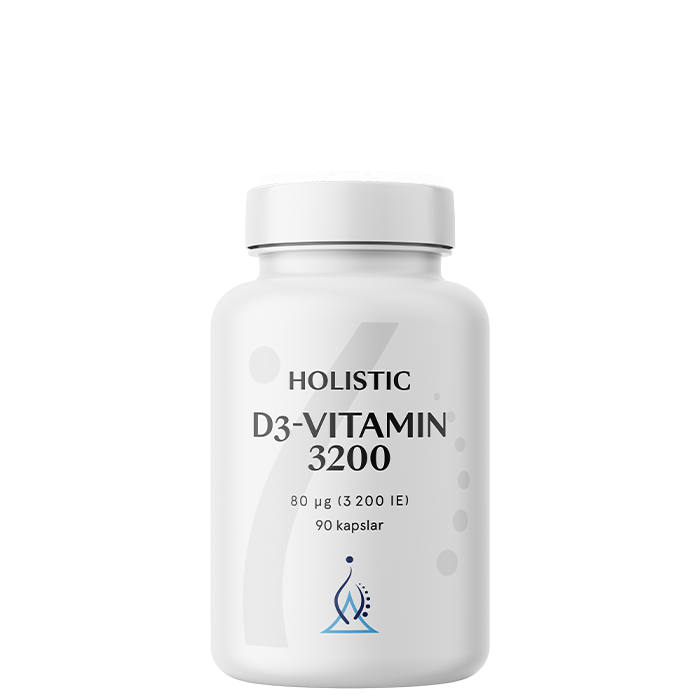 Holistic D3-vitamin 3200 90 kapslar