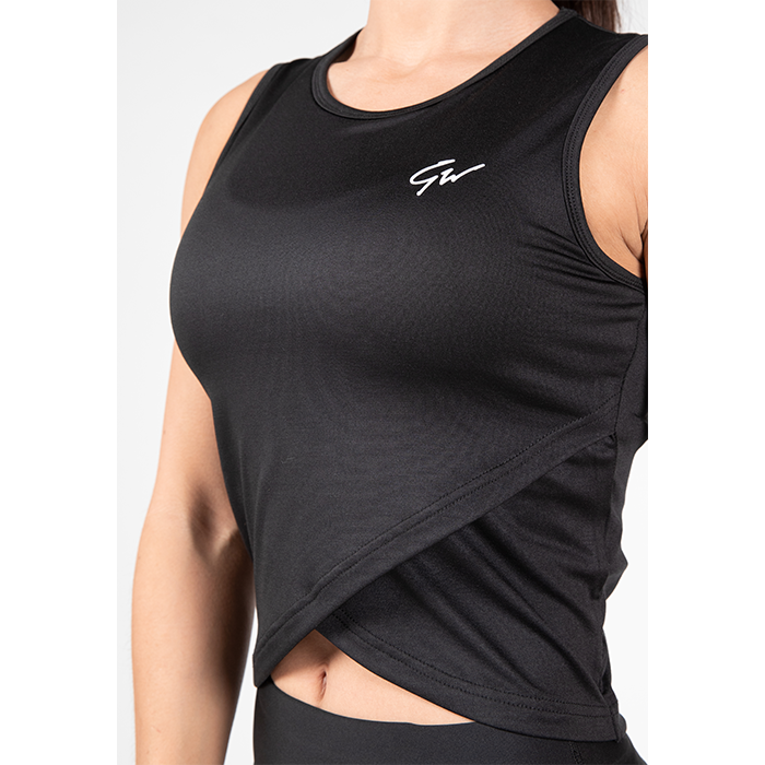 Gorilla Wear Estelle Twisted Crop Top Black