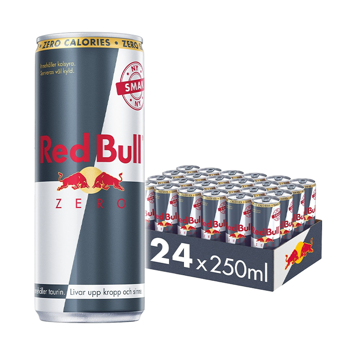24 x Red Bull Energidryck Zero 250 ml