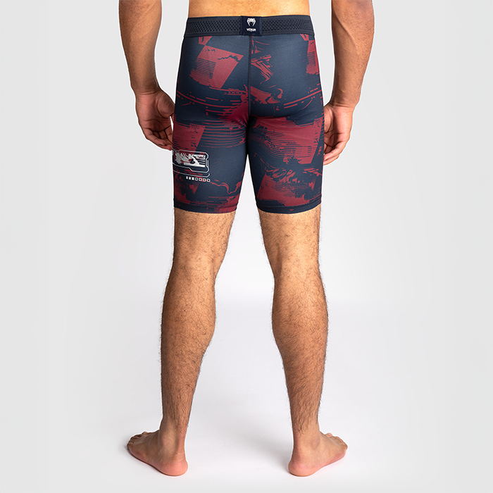 UFC Zenith by Venum Fight Week Vale Tudo Shorts Bl&aring; R&ouml;d Gr&aring;