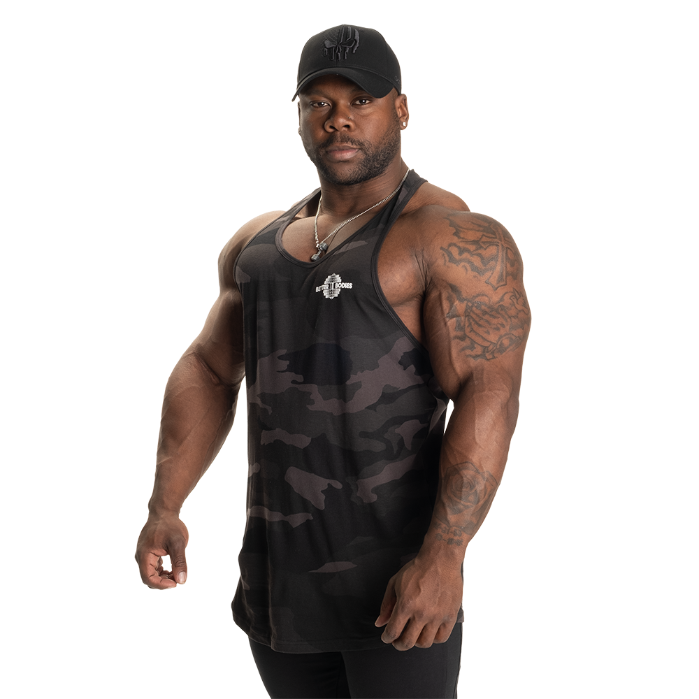 Better Bodies Essential T-back Dark Camo V2