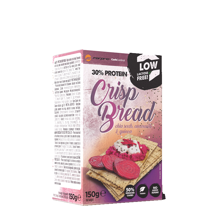 Läs mer om 30% Protein Crisp Bröd Chiafrön Amarant & Quinoa 150 g