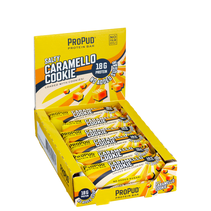 12 x ProPud Protein Bar 55 g Salty Caramello Cookie