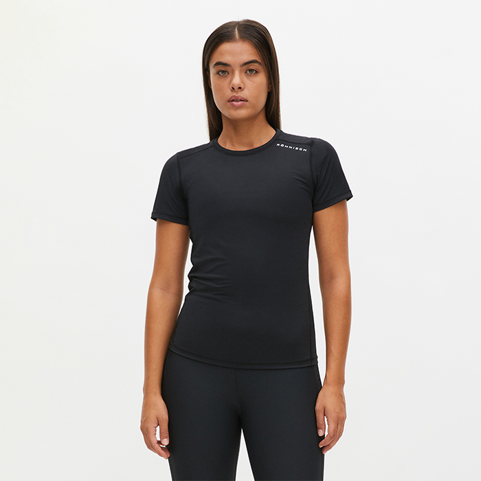 Jacquard T-shirt Svart
