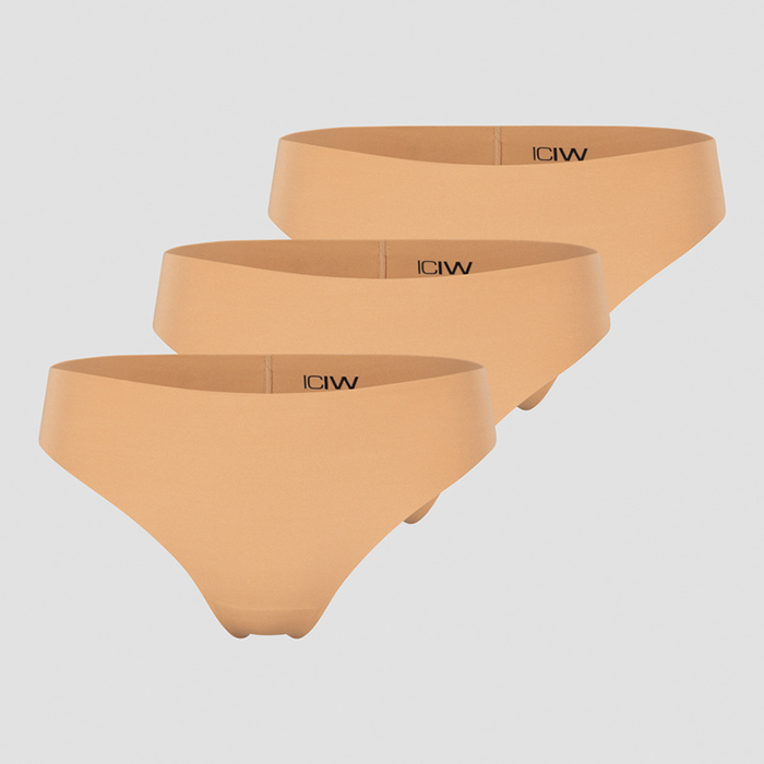 ICANIWILL Soft Thong 3-pack Almond