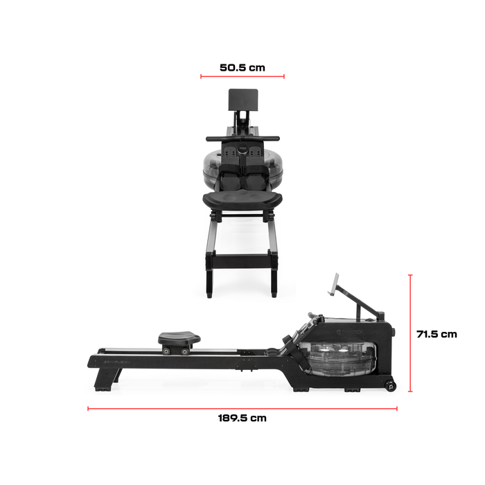 Gymstick GRW Fusion Rower Black Charcoal Roddmaskin