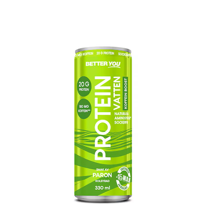 Proteinvatten Koffein Päron 330 ml