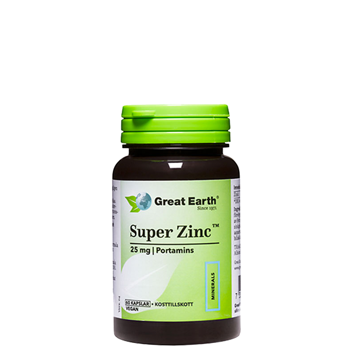 Super Zink 25 mg, 60 kapslar