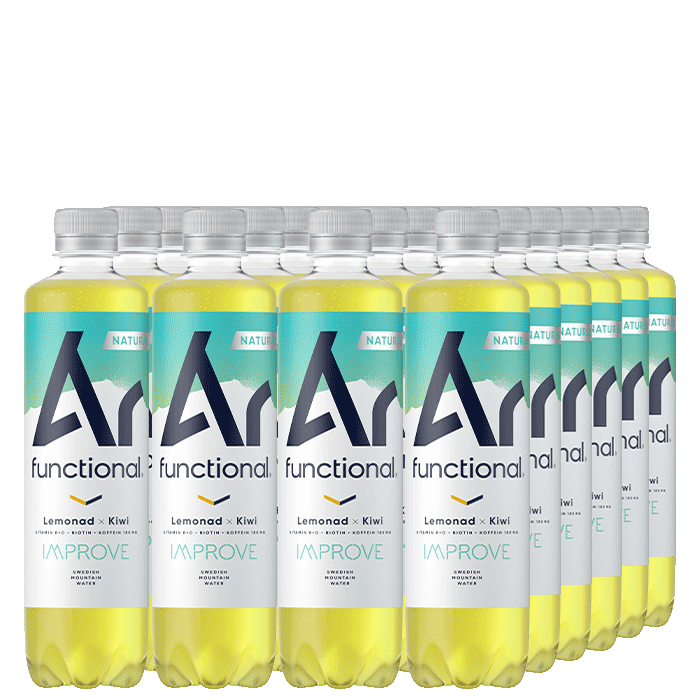 24 x Ár functional 500 ml IMPROVE Lemonad/Kiwi