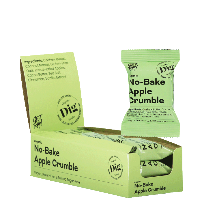 Läs mer om 12 x GET RAW Organic Bar Smulpaj, 35 g